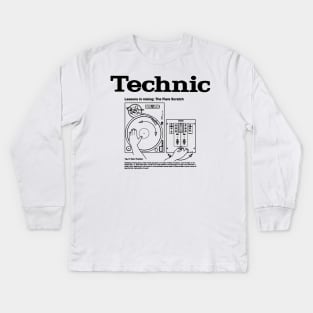 technic deejay Kids Long Sleeve T-Shirt